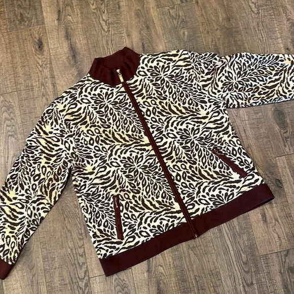 Vintage Needle & Threads Full Zip Jacket Animal Print - Picture 17 of 17